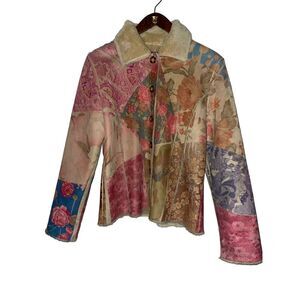 Mist Faux Sherling Patchwork Jacket